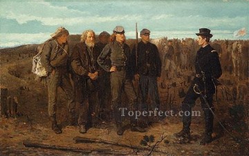 Prisioneros del frente pintor realista Winslow Homer Pinturas al óleo